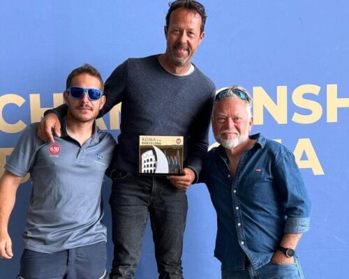 Davide Foti al podio nella Roma Barcellona