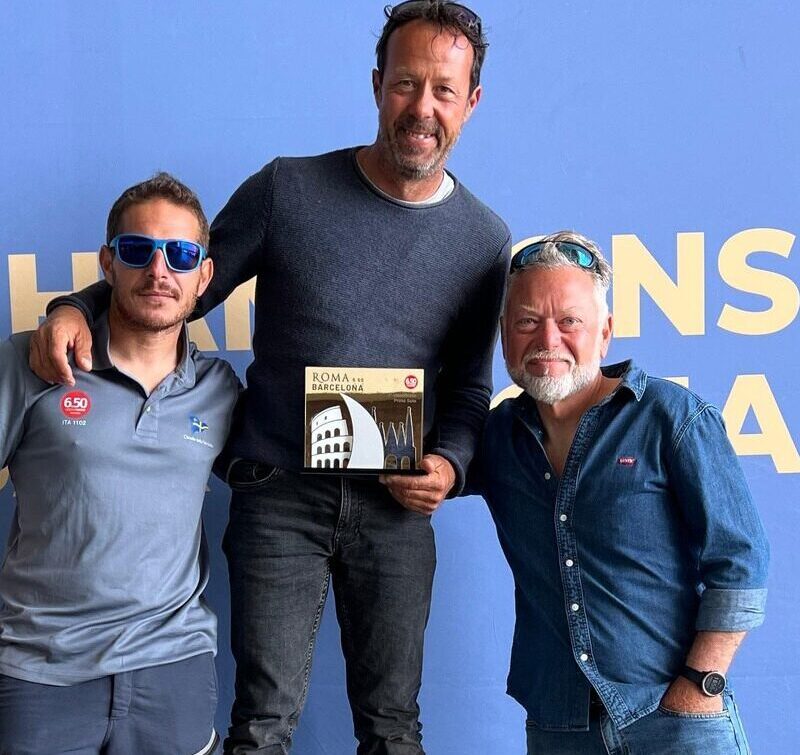 Davide Foti al podio nella Roma Barcellona